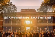 北京大学考研分数线历年_北京大学研究生分数线2022
