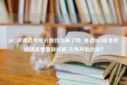 2023河南省考研分数线出来了吗_各省2023年考研初试成绩查询时间 几号开始出分？